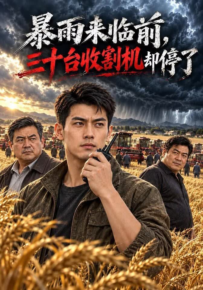 暴雨来临前，三十台收割机却停了